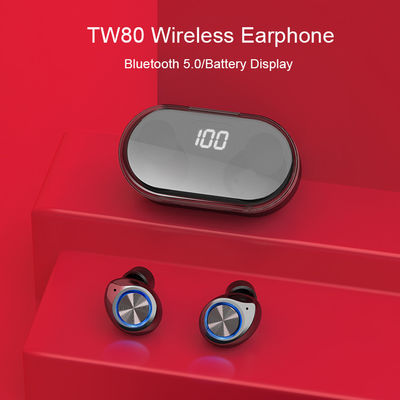 LED表示伝達10m TW80防水無線ブルートゥース イヤフォン