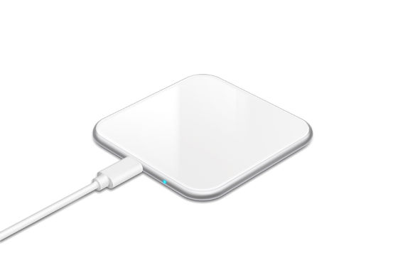 ガラス円形6mmのポータブルの無線充電器