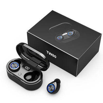 ステレオ音響TWS TW80 V4.2小さいターゲットBluetoothのハイファイ ヘッドホーン