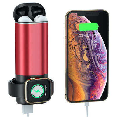 3つ1つのMultifuntionalの無線充電器力銀行15W 5200mAhに付き