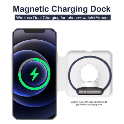 1匹の無線Magsafeのデュオの充電器に付き極度の細い折り畳み式15W 2匹