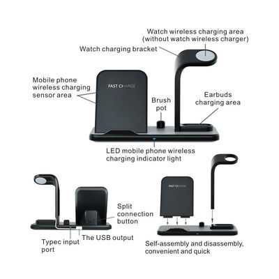 Smartphoneのための1匹の多機能の無線充電器に付き速い充満3匹