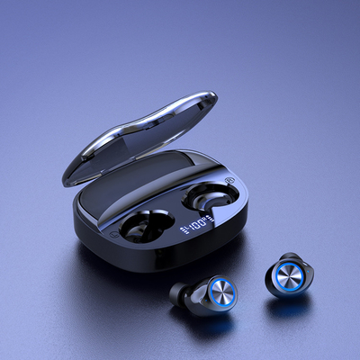 充電器箱が付いている表示タッチ・コントロール無線電信5.0のイヤホーンのEarbuds導かれたTW90の無線ヘッドホーン